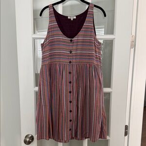 Madewell Striped Sleeveless Dress